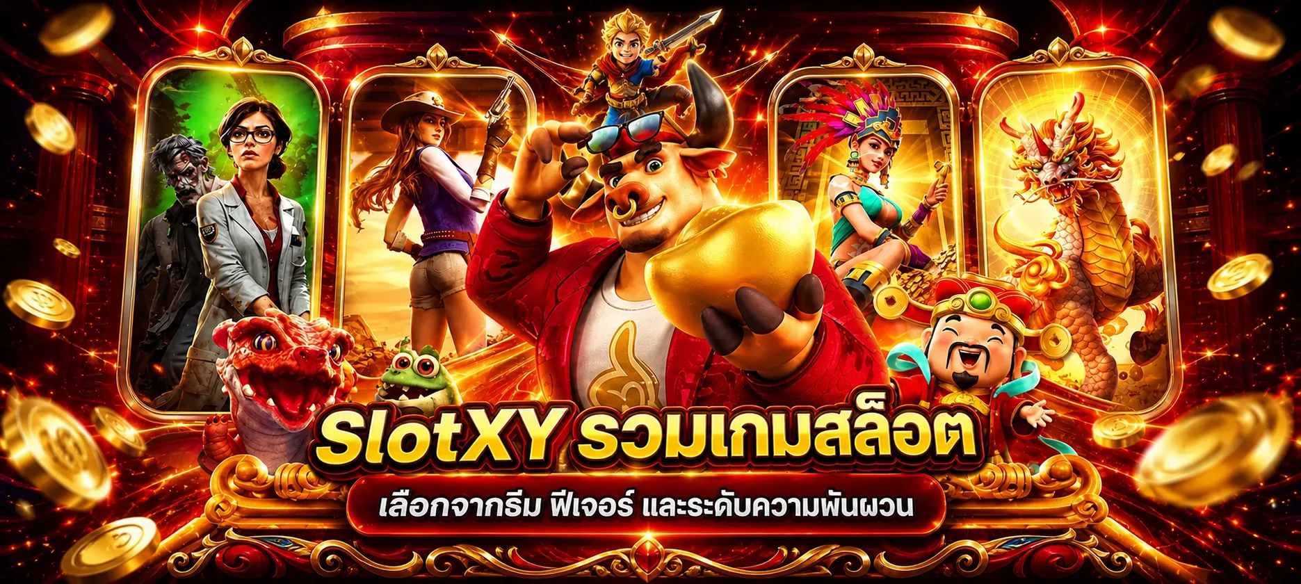 SlotXY รวมเกมสล็อตหลายธีมและระดับความผันผวน